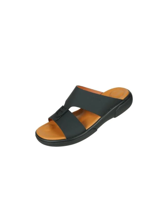 008-3789 Barjeel Uno Mens Arabic Sandals BU008 Black